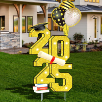 3.5 FT Large Class 2025 Graduation Yard Sign Yard Decorations Congrats Graduation Lawn Signs 2025 Gr