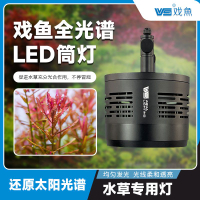 燈座/燈管 免運 戲魚高亮全光譜LED魚缸筒燈金魚燈觀賞爆藻增色水草燈蘭壽照明燈L61公司貨 快速出貨