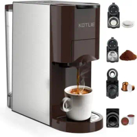 4in1 Espresso Coffee Machine Nespresso/K-Cup/L’OR/Starbucks/Ground Capsule 44mm ESE 19 Bar 1450W Brew Portable Single &amp; Double