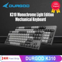 durgod 104 corona k310 backlit mechanical keyboard cherry mx switches pbt doubleshot keycaps brown blue black red silver switch