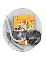 Parabola mini odu 45cm kuband paket receiver nex parabola PAKET 45CM NEX COMBO KUNING DISH NEX