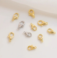[10pcs] 10/12/14/16/18/21mm / Kait / Kokot / Udang Lobster / Pengait Kalung Gelang / Lobster Clasp