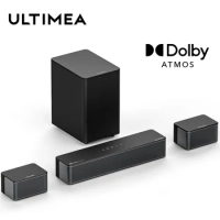 ULTIMEA 5.1 Soundbar with Dolby Atmos,3D Surround Sound System with Subwoofer,2 Rear Speakers,Home Theater Bluetooth Speakers