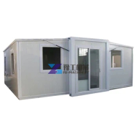 40ft 20ft Foldable Flat Pack Modular Prefab Full Container House Hot Selling Double Wing Folding Modern Container