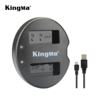 KingMa LP-E17 Battery Charging Dual USB Charger For Canon EOS RP 200DII 250D 77D 750D/Kiss X8i 760D 800D 850D M3 M5 M6 M6 II