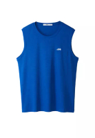 HLA Breathable Quick Dry Sport Style Sleeveless Shirt Men (Blue) -HWJBJ2W031A33