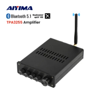 AIYIMA TPA3255 2.1 Bluetooth Power Amplifier HIFI Audio Amplifier PCM5102 Decoder Amplify Speaker Sound Amplificador 300Wx2+600W