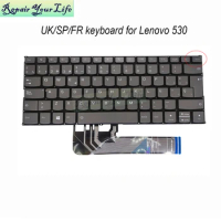 UK French AZERTY Spanish backlight keyboards for lenovo Yoga 530-14 530-14IKB 530-14ARR C640-13IML Flex 6-14ARR 14IKB SN20N04591