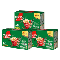 【NESCAFE 雀巢咖啡】二合一無甜超值經濟裝65入x3盒組(11g/入)