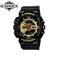 G-SHOCK Watches New GA-110 Series Heart of Darkness Waterproof Sports GB-1A Black Gold Watch Unisex Multifunctional Men's Watch.
