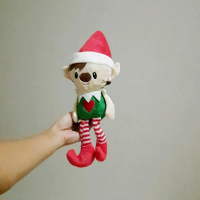 Boneka Elf Dollarama Christmast Size 35 cm/ Boneka Elf/ Boneka Kurcaci