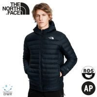 【The North Face 男 700FP 雙面羽絨保暖外套《黑/藍》】4NG3/保暖外套/防潑水/休閒連帽外套