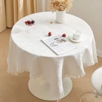 桌布桌墊茶几布地攤用長方形書桌棉麻檯布氛圍小圓桌學習桌餐桌