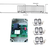 with box automatic auto gate Sliding Gate Door Controller Card board Receiver Rolling code Remote control
