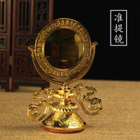 佛具合金密宗佛堂藏式擺件準提鏡銅合金擺件密宗佛母像佛教用品