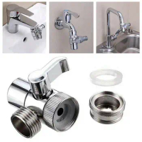 Diverter Valve Kitchen Sink Splitter Universal Faucet Adapter Water Tap Connector Faucet Supplies Kitchen Accessories