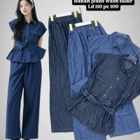 One set jeans kulot salur