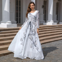 Váy Dạ Hội Abaya, Phong Cách Hồi Giáo Djellaba, Giảm Giá Châu Âu Và Mỹ, Quần Áo Nữ Dubai, Thời Trang