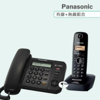 《Panasonic》松下國際牌數位子母機電話組合 KX-TS580+KX-TG3411 (經典黑+經典黑)