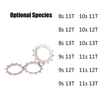 ZTTO 1 PCS MTB Road Bike Freewheel Cog 8 9 10 11 Speed 11T 12T 13T Bicycle Cassette Sprockets Accessories For