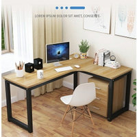 電腦桌 簡約拐角書桌 轉角T臺式辦公桌 寫字桌 墻角電腦桌 現代家用辦公桌