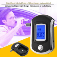 High Accuracy Professional Digital Breath Alcohol Tester Breathalyzer AT6000 Alcohol Breath Tester Alcohol Detector