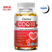Vitamin Q10 ขนาดแคปซูล 500 MG HIGH POTENCY ประกอบด้วย 30/60/120 capsules