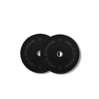 【HOLD STRONG】黑色橡膠槓片 25公斤-二入組(槓片　奧桿專用)