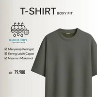 Aerostreet T Shirt Boxy Fit Quick Dry Orly Caliste Green Man Kaos Tshirt F1AAA S