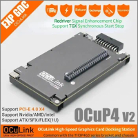 OCuP4V2 OCuLink GPU Dock eGPU PCI-E 4.0 X4 Gen4 AMD Nvidia M.2 NVMe to Oculink Adapter Laptop Mini PC to External Graphics Cards