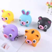 Squeeze Tongue Animal Voice Fidget Toys Rabbit Bunny Pig Tiger Bear Antistress Funny Joke Soft Push Squeak Sound For Kids Gifts