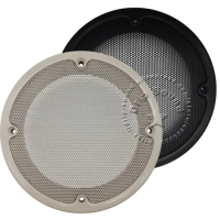 For 4 Inch Speaker Grill Cover 4" Hige-grade Car Audio Decorative Circle Metal Mesh Protection Conversion Net 143mm Black/Beige