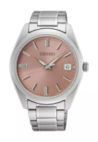 Seiko Seiko Gent Essentials Collection Pink Sunray Dial Sapphire Crystal Glass Quartz Watch SUR523P1