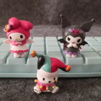 3Pcs/Set Cartoon Anime Kuromi Mymelody Dolls Model For Decoration Gifts for the Children