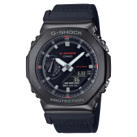 CASIO 卡西歐 G-SHOCK八角布質編織雙顯錶(GM-2100CB-1A)