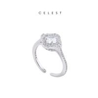 Celest - Lyellá Silver Ring Jewelry (Adjustable) | Cincin Emas Asli 18K Bersertifikat | Perhiasan 18