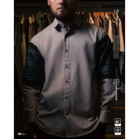 SAMASE Kemko Kemeja Koko Heritage Flexture Batik Lengan Panjang R110P Cotton Twill