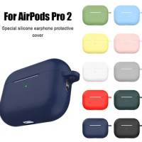 Silicone Cover For AirPods pro 2nd generation Case Wireless Earphones Funda Accessories Airpods pro 2 Anti-fall Anti-lost Cover