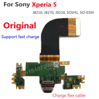 Original Charge Board For Sony Xperia 5 Xperia5 J8210 J8270 J9210 Flex Cable Charging Dock USB Port Connector Replacement