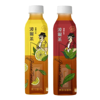 【金車】波爾茶-錫蘭紅茶580mlx24入/箱+檸檬口味x580mlx24入/箱(共48入)