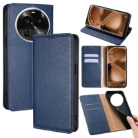 Bussiness Magnetic Wallet Phone Case for OPPO Find X6 X3 X2 Pro Neo X5 Lite F21 F19 F17 F11 F9 Pro Plus F19S Leather Flip Case