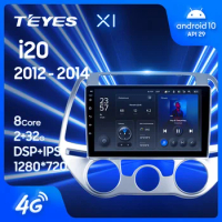 TEYES X1 For Hyundai i20 PB 2012 - 2014 Car Radio Multimedia Video Player Navigation GPS Android 10 No 2din 2 din DVD