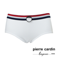 Pierre Cardin皮爾卡登 三色織帶中腰包臀內褲-單件(WHT-白)