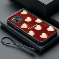 เคสสำหรับ Xiaomi Mi 11 Lite 4G Mi 11 Lite 5G หลายรัก บาง ฝ้า กันกระแทก เปลือกแข็ง ขอบซิลิโคนนิ่ม เคส