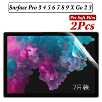 2PCS Screen Protector for Surface Pro 4 5 6 7 8 9 X Go 2 3 Anti-Fingerprints PET Protective Soft Film For Surface go2 go3