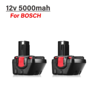 12v 5000mAh BAT043 BAT045 BAT046 BAT120 BAT139 12V Rechargeable Battery for Bosch 12V Drill GSR12VE-2 PSR12VE-2 2607335273