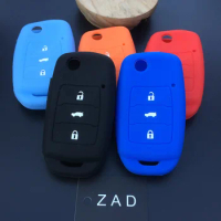 ZAD silicone car key cover case skin holder set protector fob for Changan CS75 EADO CS35 RAETON CS15