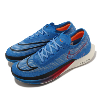 【NIKE 耐吉】競速跑鞋 Zoomx Streakfly 男鞋 藍 黑 輕量 薄底 針織鞋面 訓練 運動鞋(FJ3891-406)