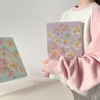 Flower Floral Tablet Case For Apple iPad Pro 4 5 6 Generation 12.9 inches 11" 10th 7th 8th 9.7" mini 6 Air 5 4 3 10.9 inch Cover