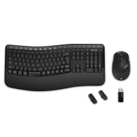 【Microsoft 微軟】A級福利品 Wireless Comfort Desktop 5050 無線鍵盤滑鼠組(AES加密/電池供電)